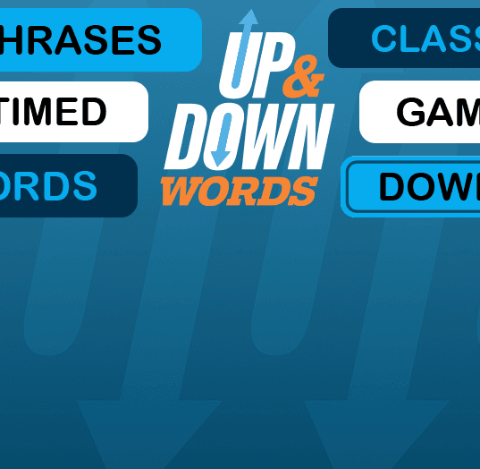 Play Up & Down Words: Fill in two-word phrases