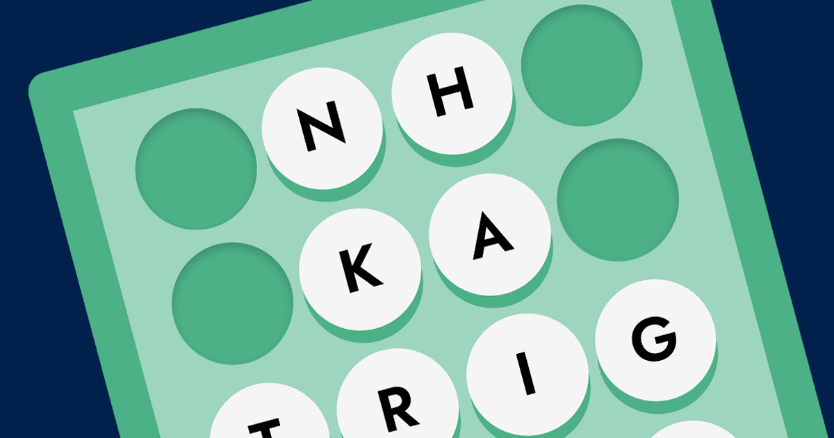 Play Upwordly: A word scramble with crossword style clues
